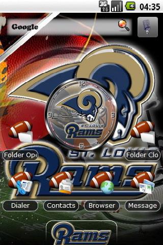 St. Louis Rams theme Android Personalization