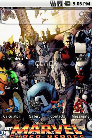 Theme:Marvel SuperHeros Android Themes
