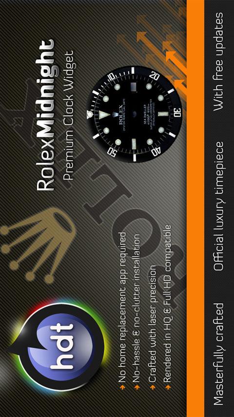 Rolex | Midnight Android Themes