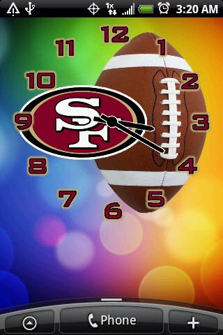 San Francisco 49ers Clock Pack Android Themes
