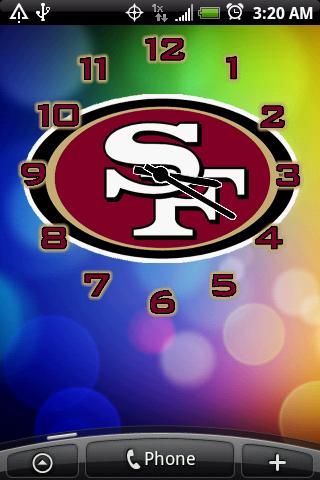 San Francisco 49ers Clock Pack Android Themes