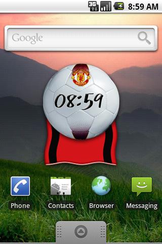 Manchester United Clock Android Themes