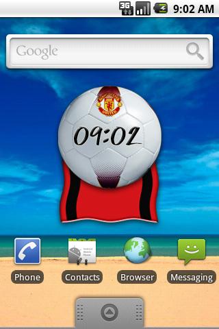 Manchester United Clock Android Themes