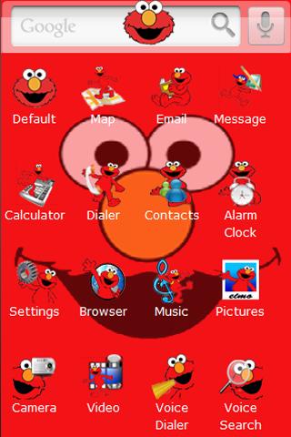 Elmo Theme (Sesame Street) Android Themes