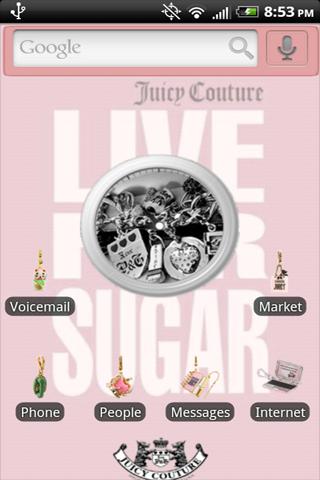 Juicy Couture Charms Theme Android Themes