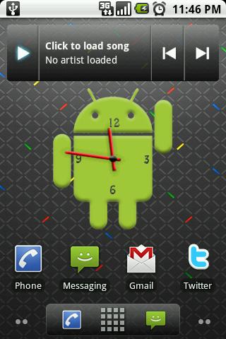 Android Big Clock Widget V2 Android Themes