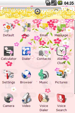 Saora theme:WeepingCherryPin Android Themes