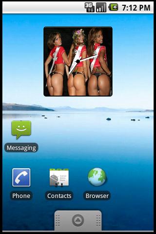 Bikini Thongs Widget Clock Android Themes