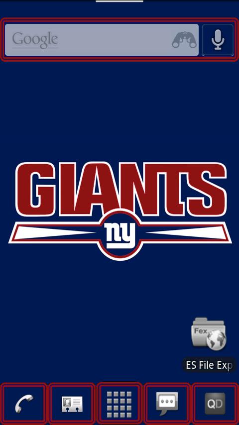 Ny Giants ADW Theme Android Themes