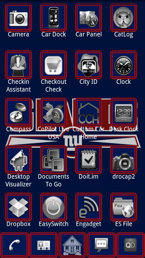 Ny Giants ADW Theme Android Themes