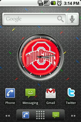 Ohio State Big Clock Widget Android Themes