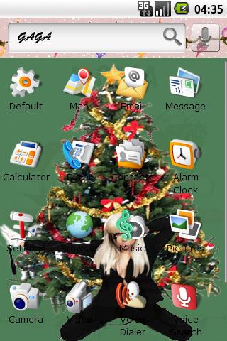 Gaga Christmas Android Themes