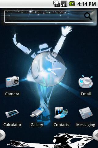 HD Theme:MJ King Of Pop Android Themes