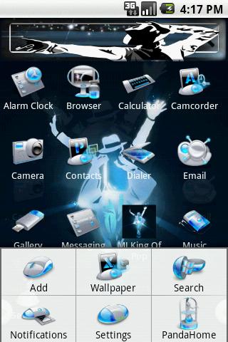 HD Theme:MJ King Of Pop Android Themes
