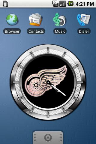 CLOCK RED WINGS Android Themes