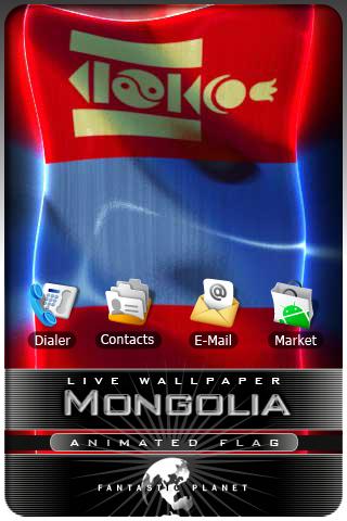 MONGOLIA LIVE FLAG Android Themes