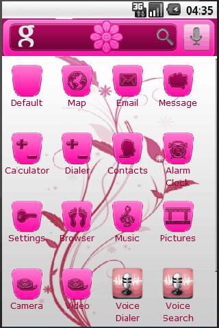 WinePink Theme Android Personalization