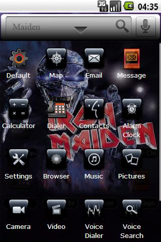 Iron Maiden – Black Icons Android Themes