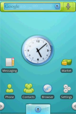 Aqua Blue Theme Android Themes