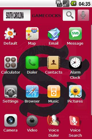 U. of S. Carolina iPhone icons Android Themes