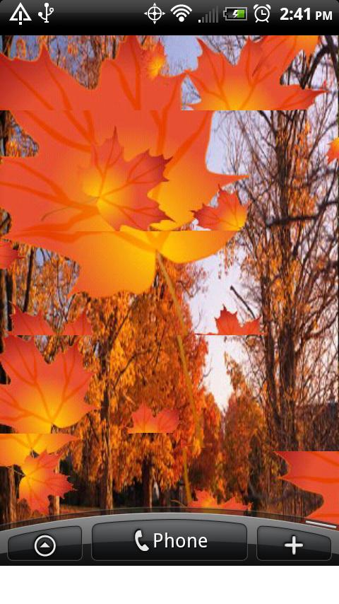 AUTUMN FALLING LEAFS LIVE WALL Android Themes