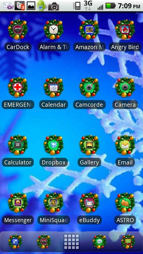 Christmas Glow ADW Android Themes