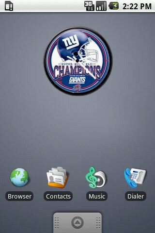 New York Giants Clock 4 Android Themes