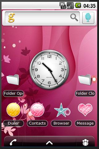 Pink and Cute Android Themes