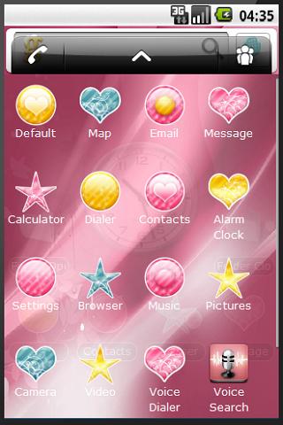 Pink and Cute Android Themes