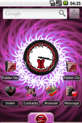 Theme: Purple Kiss Android Themes