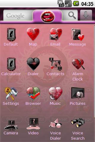 Theme: Purple Kiss Android Themes