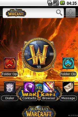Theme: World of Warcraft II Android Themes