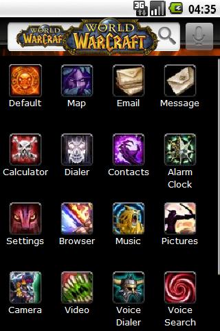 Theme: World of Warcraft II Android Themes