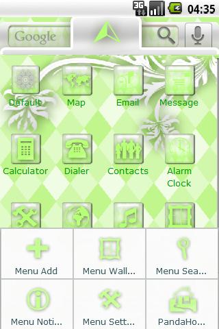 Green Diamond Android Themes