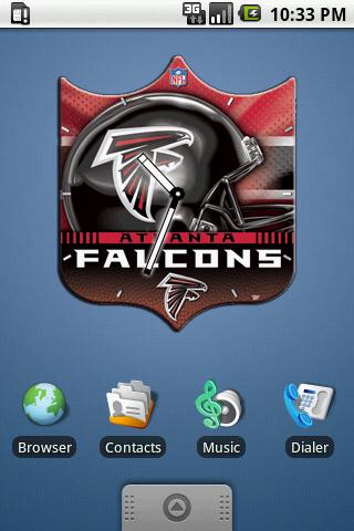 Atlanta Falcons Clock Widget Android Themes