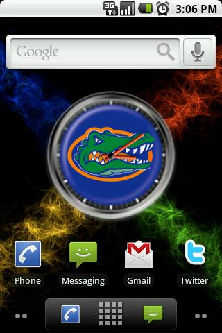 Florida Gators Clock Widget Android Themes