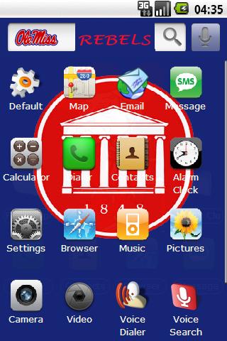 U. of Mississippi iPhone icons Android Themes