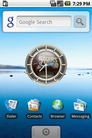 PHILADELPHYA SIXERS Clock Android Themes