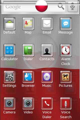 Poland Flag [Polska Flaga] Android Themes