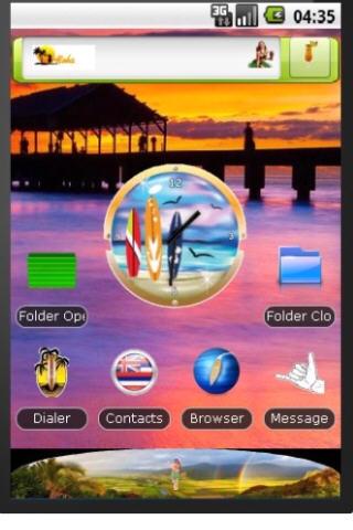 Hawaiian Sunset Theme Android Themes