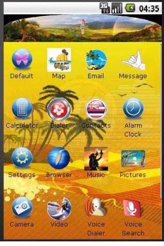 Hawaiian Sunset Theme Android Themes