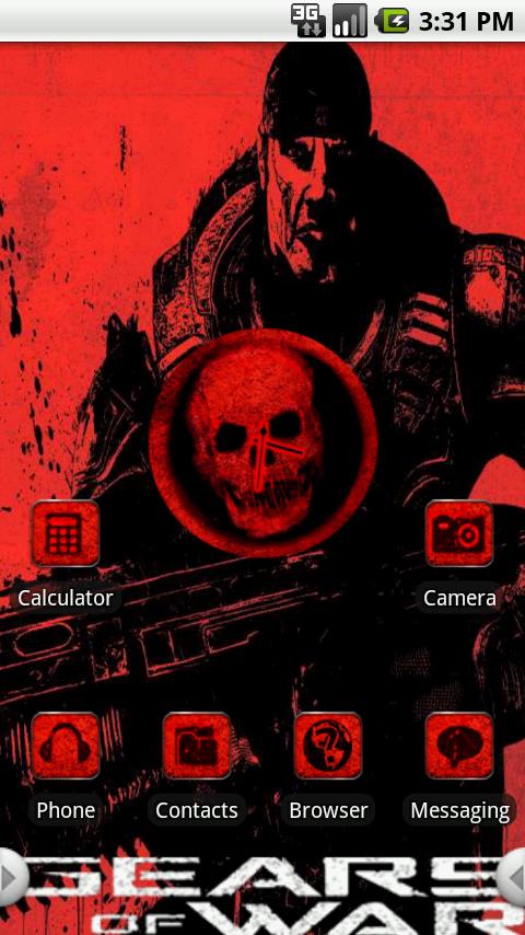 HD Theme:Gears Of War Android Themes