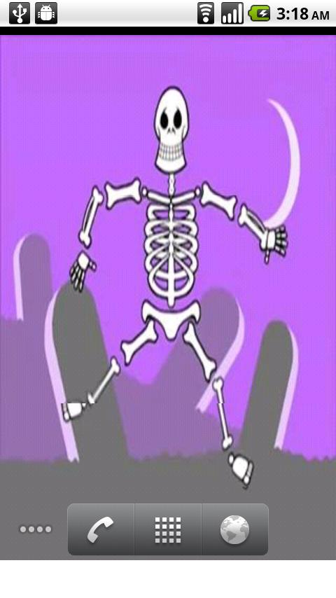 Live Wallpaper Shaky Bones