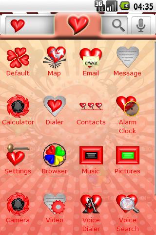 Theme: Love Android Themes