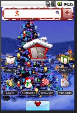 Christmas Holiday Cheer Theme Android Themes
