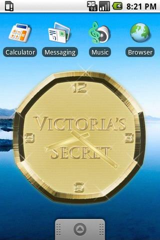 Victoria’s Secret clock widget Android Personalization