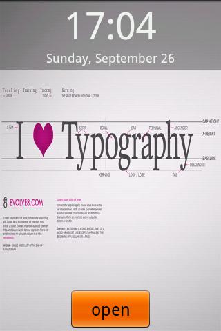 I Love Typography Android Themes