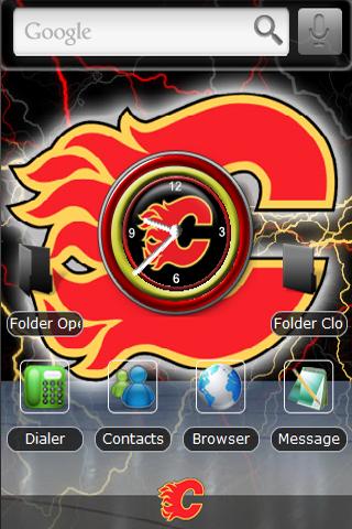 Calgary Flames Android Themes