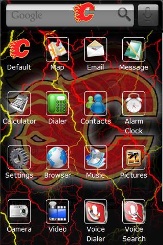 Calgary Flames Android Themes