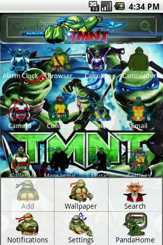 HD Theme:Ninja Turtles Android Themes